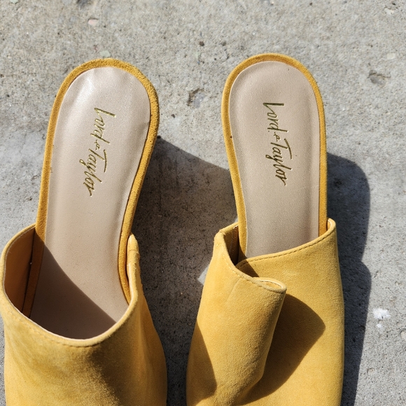 Lord & Taylor Yellow Mules - Picture 6 of 6